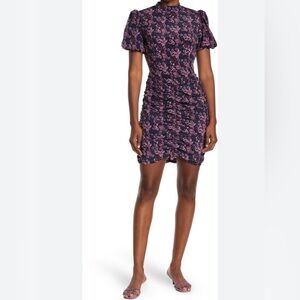 Melrose and Market Floral Mini Dress - Purple